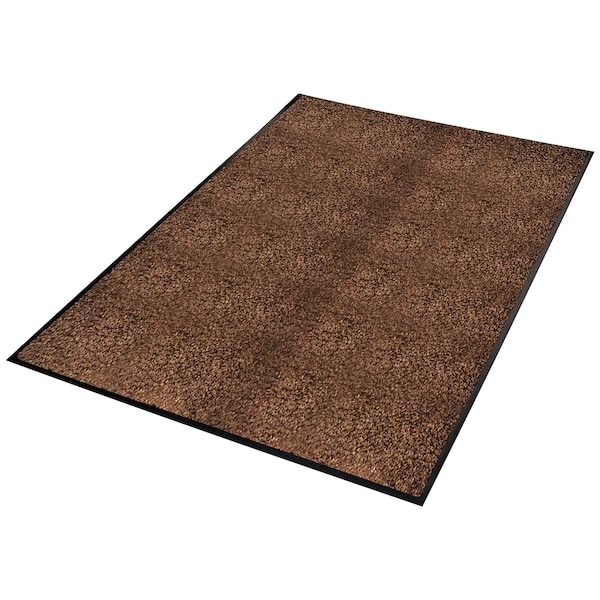 Floor Mat, 0.38" Thick, Brown, 36 in W x 60 in L